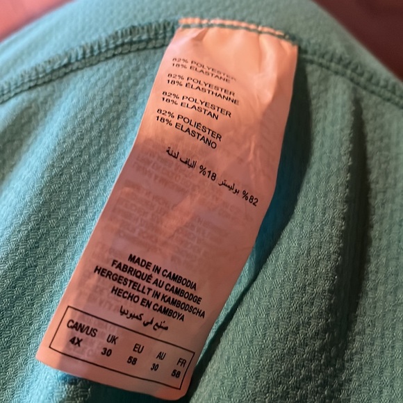 Nola Hoodie Teal 4X - Picture 6 of 9